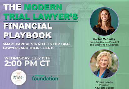 Upcoming Webinar: The Modern Trial Lawyers Financial Playbook